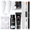 5-Piece Nail Extension Gel Set 20ml (0.68 fl oz) UV/LED & Acrylic Nail Gel for DIY Manicure