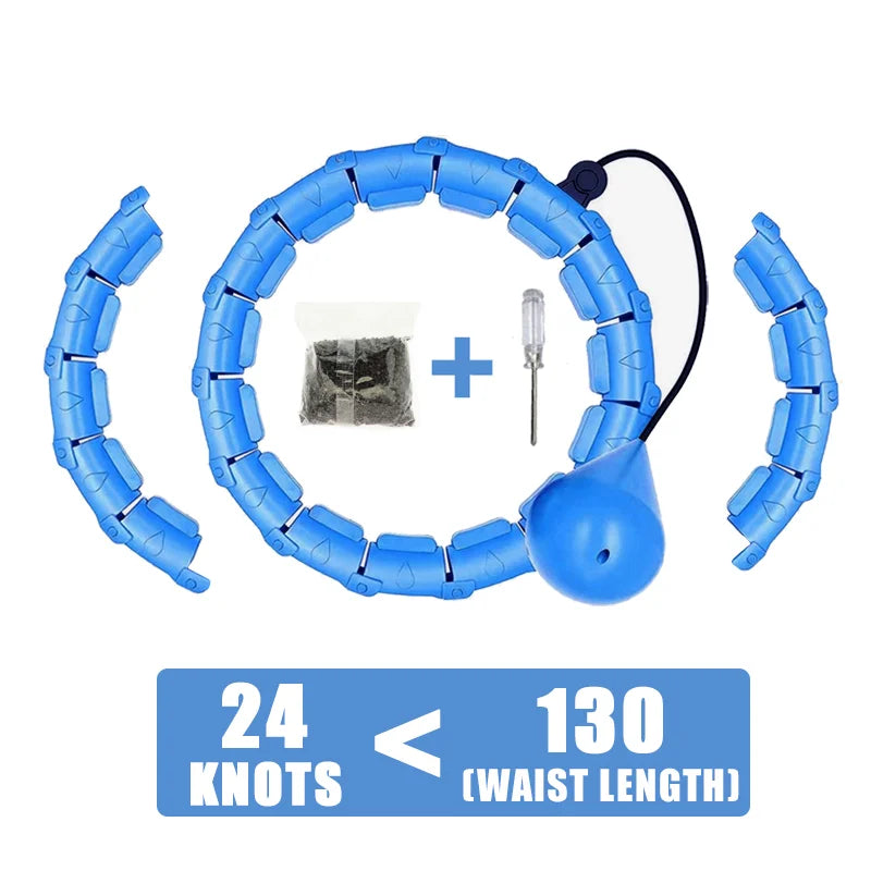 Adjustable Weighted Hula Hoop for Adults – 2-in-1 Fitness & Massage with Detachable Nodes (Plus-Size)