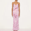 Bohemian Backless Hollow-Out Camisole Maxi Dress – Sleeveless High-Waist Side-Slit A-Line Beach & Party Dress