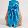 Solid 90cm (35.4in) Square Hijab Bandana – Silk-Feel Polyester Headscarf, Hip-Hop Neckerchief & Windproof Shawl for Women