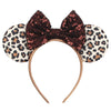 Disney Sequined Mouse Ear Headband with Rainbow Bow, Festival Party Hairband for Women & Girls