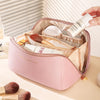 Travel Makeup Organizer Bag for Women – Luxury Polyester Toiletry & Cosmetic Case with Zipper