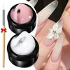 Clear Non-Sticky Hand Extension Gel 15ml (0.51 fl oz) 3D Sculpting & Carving Solid Hard Gel for Fake Nails