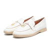 Women's Flannel Loafers Round Toe Flat Slip-On Casual Shoes