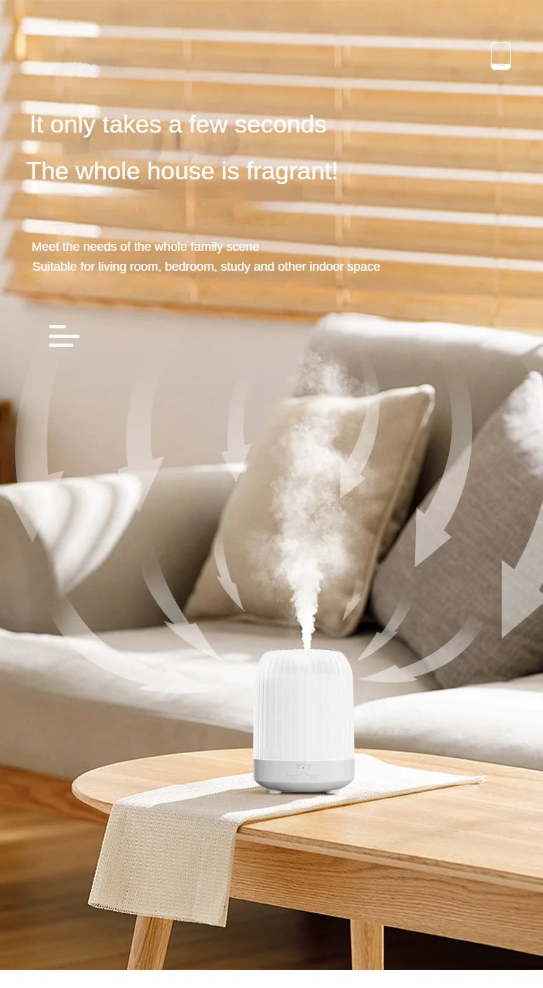 250ml Essential Oil Diffuser Humidifier with Night Light – Automatic Aromatherapy Perfume Diffuser for Bedroom & Office