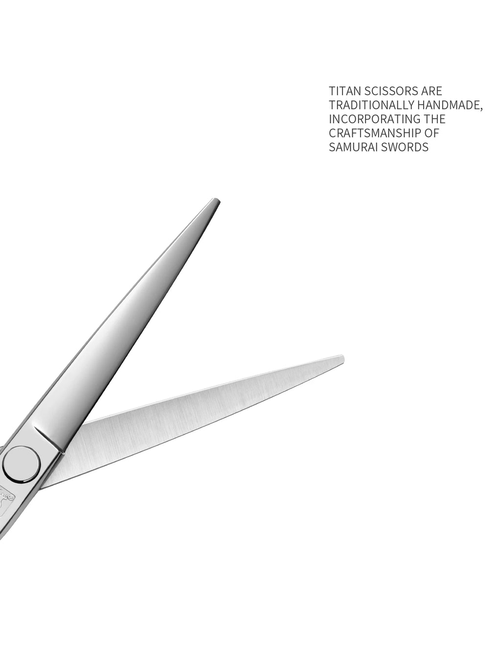 TITAN 3D Professional Barber Hairdressing Shears 6.0 in (15 cm) Japan 440C Stainless Steel