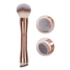 Double-Ended Angled Makeup Brush - Soft Synthetic Fiber for Foundation, Concealer, Blush & Bronzer