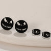 Cute Halloween Ghost Stud Earrings for Women – Stainless Steel Cartoon Minimalist Earrings (Black/Silver/Gold/Rose Gold)