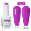 Red Semi-Permanent UV Gel Nail Polish 15ml (0.5 fl oz) Top & Base Hybrid