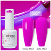 Top & Base 15ml (0.5 fl oz) Gel Nail Polish – Semi-Permanent UV/LED Soak-Off Base Coat and Top Coat, Long-Lasting Manicure
