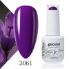 15ml Gel Nail Polish 65 Colors Soak-Off UV/LED Semi-Permanent Nail Gel Varnish