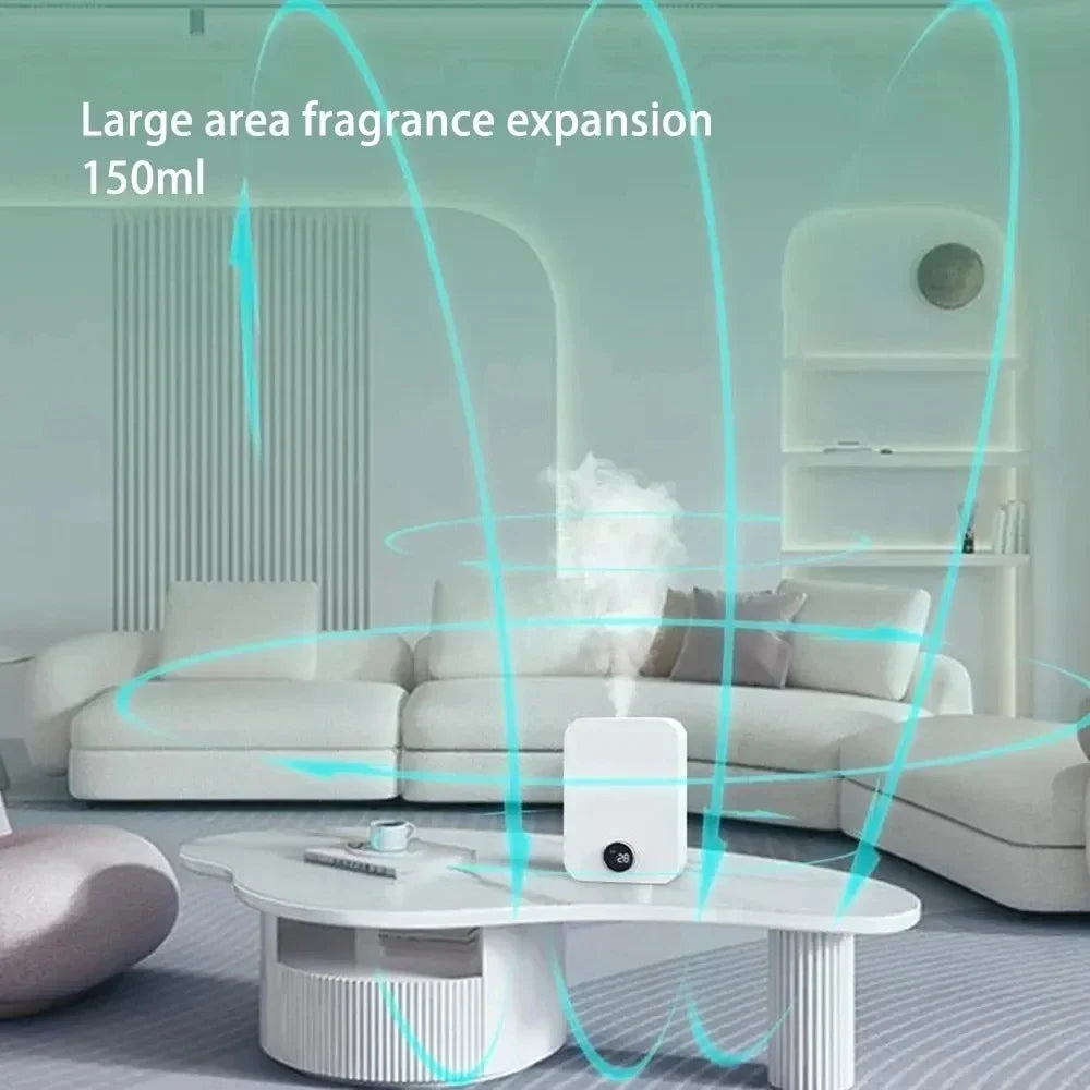 Smart Wall-Mounted Waterless Aroma Diffuser 150 mL (5.1 fl oz) — Scent Machine for Home & Hotel