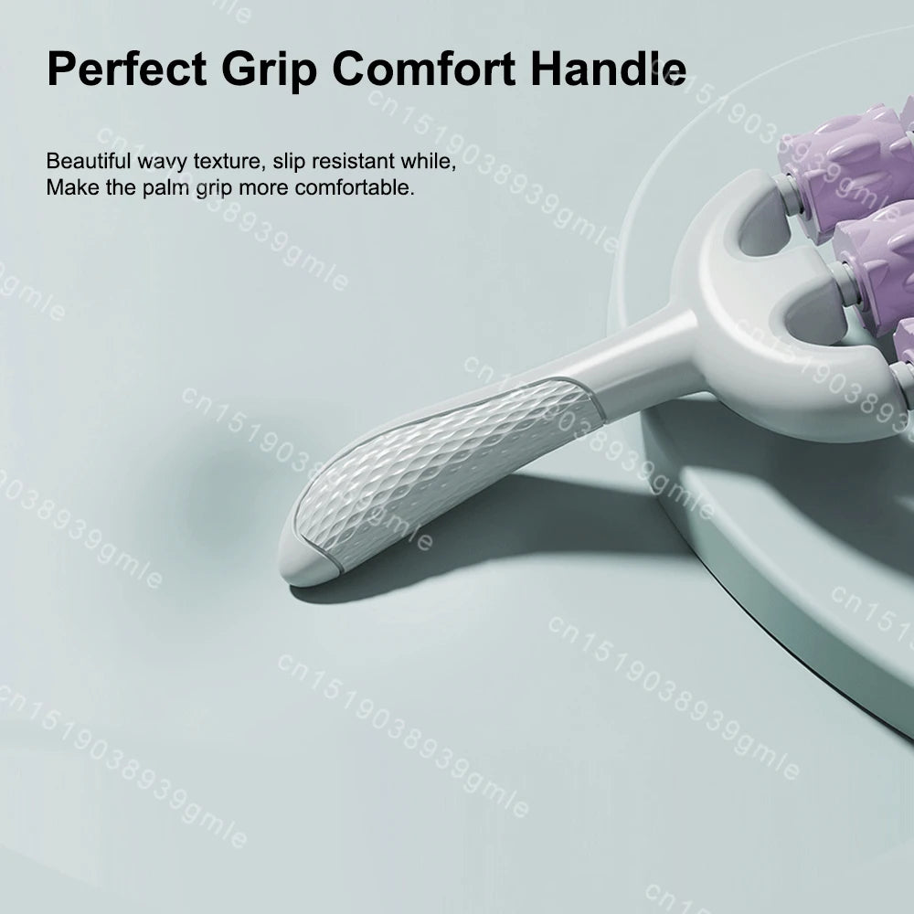 Handheld Muscle Roller Stick – Portable Manual Massage Tool for Back, Waist & Fitness