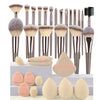 Professional 3-20 Piece Makeup Brush Set – Soft Fluffy Foundation Eyeshadow Concealer Blending Kabuki Brushes for Women