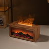 7-Color Mini Flame Aromatherapy Diffuser - Essential Oil Fireplace Humidifier
