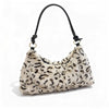 Real Mink Fur Shoulder Bag Luxury Women's Fur Crossbody Handbag