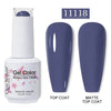 Red Semi-Permanent UV Gel Nail Polish 15ml (0.5 fl oz) Top & Base Hybrid