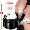 Clear Non-Sticky Hand Extension Gel 15ml (0.51 fl oz) 3D Sculpting & Carving Solid Hard Gel for Fake Nails