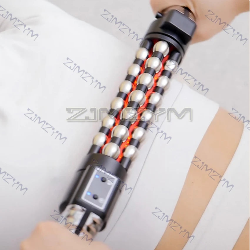 Red Light Heated 360° Rotating Massager Roller - Full-Body Heated Muscle Massager & Anti-Cellulite Massage with 3 Gears