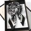 Satin Square Scarf 70cm (27.6 in) Silk-Look Polyester Neck & Hair Tie Bandana for Women Floral Headscarf Hijab