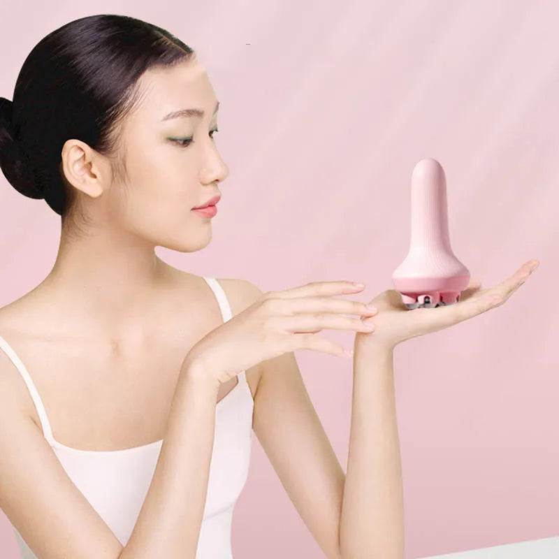 Handheld 360° Roller Massage Ball – Manual Muscle Relaxer for Back, Neck, Shoulders & Legs