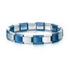 9mm (0.35 in) Italian Charm Bracelet, Stainless Steel Link Bangle, Elastic Charm Chain