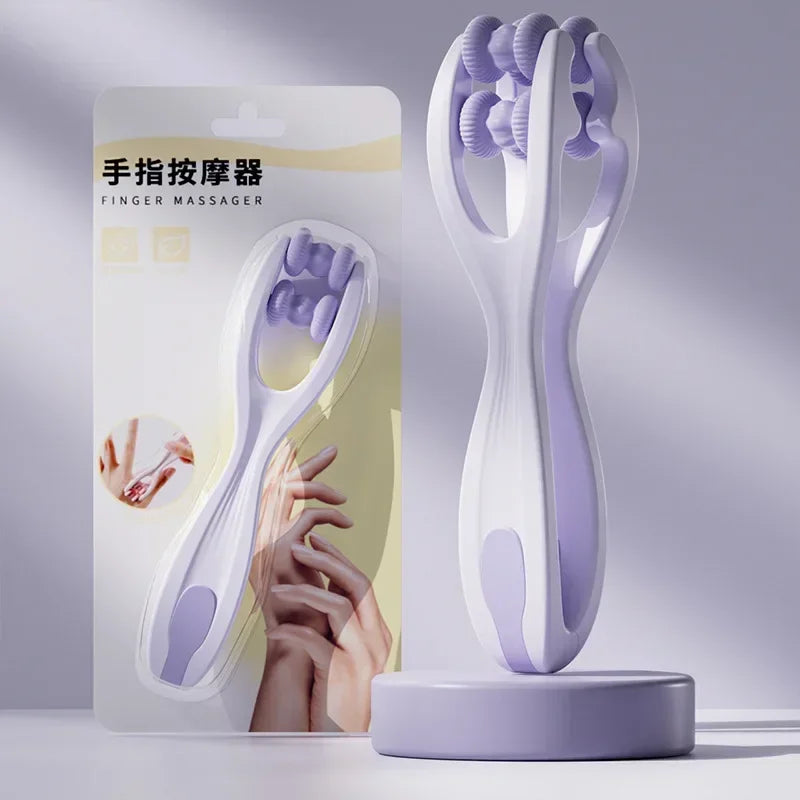 Dual-Row Roller Finger Massager — Portable Manual Finger & Hand Massager to Relieve Fatigue and Improve Circulation