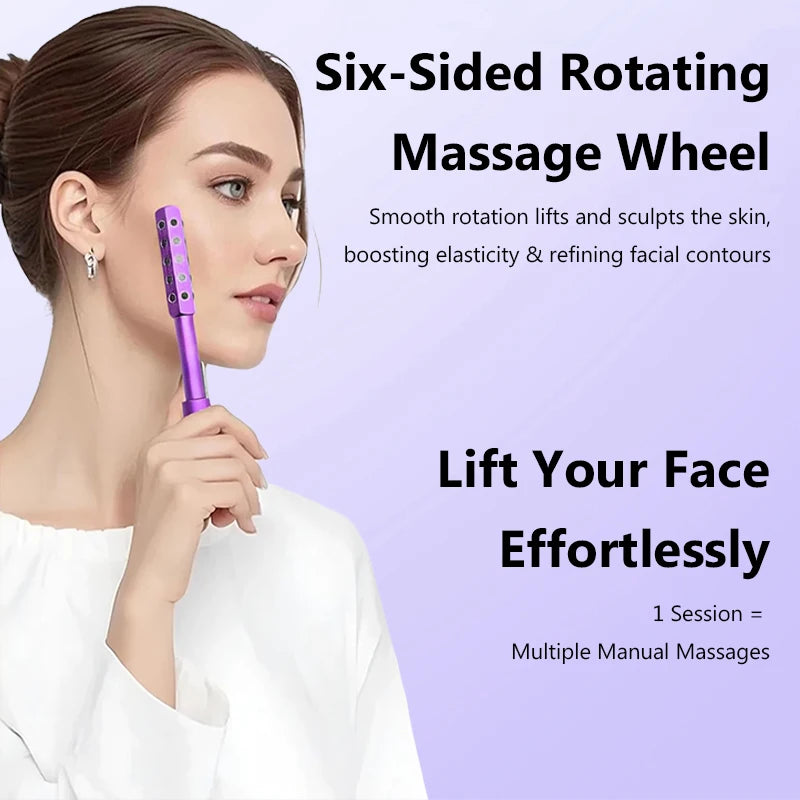 24 Germanium Face Massage Stick – Acupoint Roller Facial Massager & Gua Sha Tool for Women