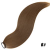 24-Inch (61 cm) Synthetic Braided Ponytail Extension – Black Long Straight Hairpiece with Elastic Band