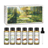 EUQEE 6-Pack Floral Essential Oil Set 6 x 10ml (0.34 fl oz) – Rose, Lavender, Ylang Ylang, Jasmine, Geranium, Chamomile for Diffusers & Candle Making