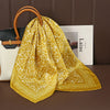 Luxury Satin Square Scarf 70 x 70 cm (27.6 x 27.6 in) – Silk-Feel Polyester Shawl Hijab Neckerchief Hair Ribbon Headband Bandana