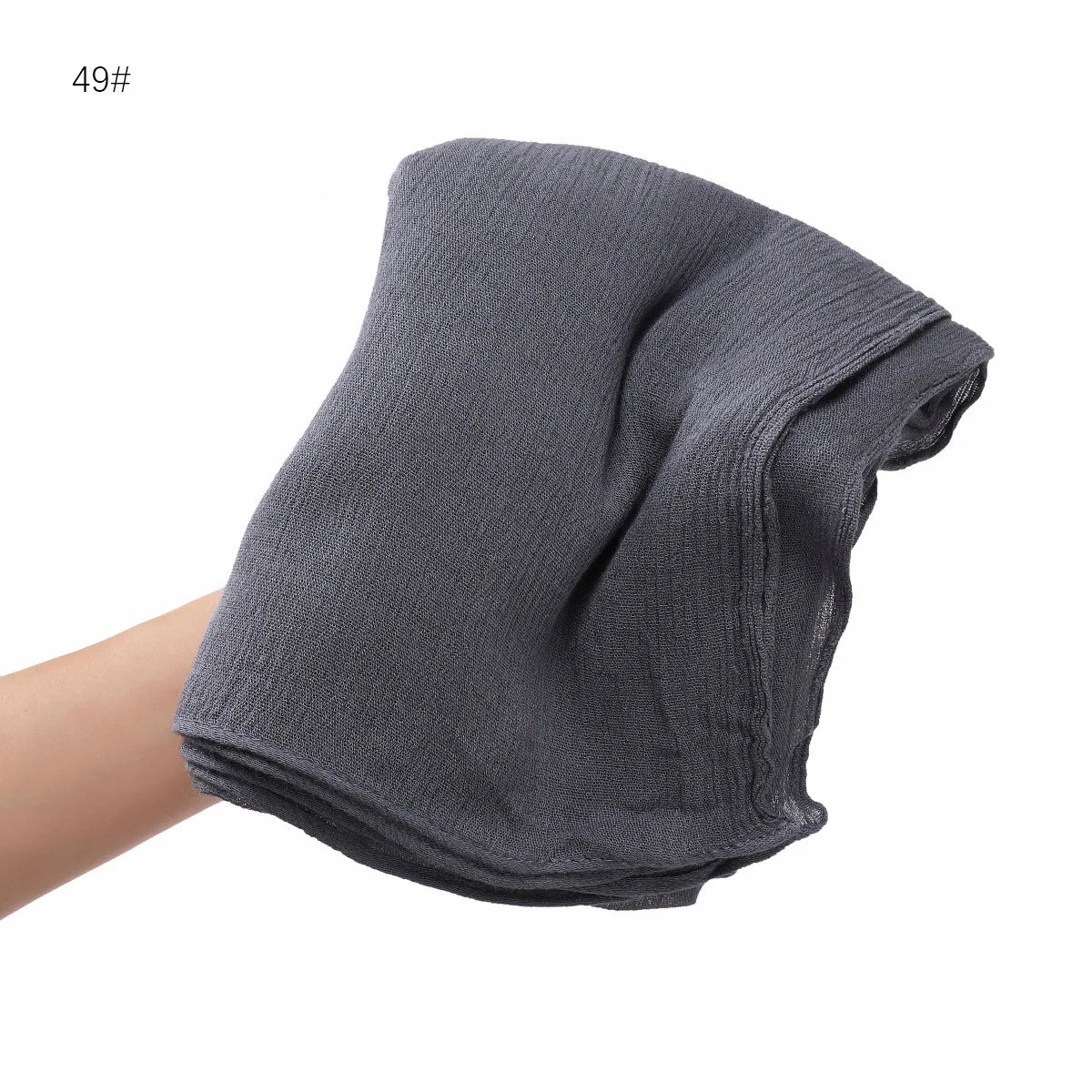 Women's Large Solid Polyester Hijab Scarf 80 x 190 cm (31.5 x 74.8 in) Long Muslim Headscarf Wrap Shawl Turban