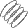 4-Pack Unisex Non-Slip Elastic Sports Headbands - Slim Sweat-Wicking Headbands for Yoga, Running, Gym & Biking