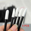 Disposable Lip Brushes 5/50/100 Pack – Lipstick & Lip Gloss Applicators, Synthetic Makeup Wands