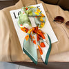 Satin-Look Square Scarf 27.6 x 27.6 in (70 x 70 cm) Cat Print Headscarf, Neck Wrap & Bandana for Women