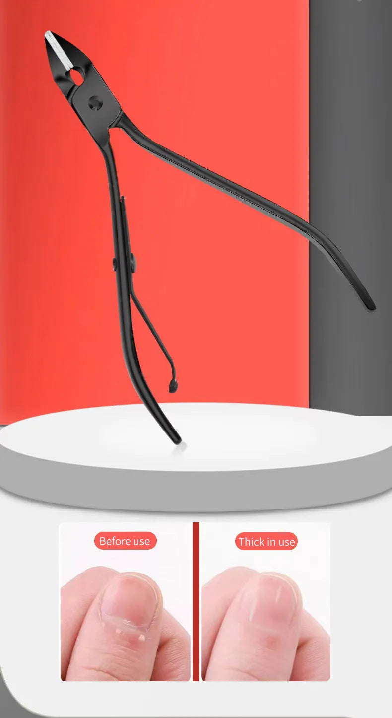 Black & Red Nail Clipper Set – Stainless Steel Manicure & Pedicure Tool Kit, Multi-Pack (4/7/10/12/16/18/24 Sets)