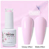 Top & Base 15ml (0.5 fl oz) Gel Nail Polish – Semi-Permanent UV/LED Soak-Off Base Coat and Top Coat, Long-Lasting Manicure