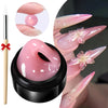 Clear Non-Sticky Hand Extension Gel 15ml (0.51 fl oz) 3D Sculpting & Carving Solid Hard Gel for Fake Nails