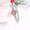 Gold Bracelet Women's Watch Small Dial Stainless Steel Luxury Quartz Wristwatch Elegant Gift
