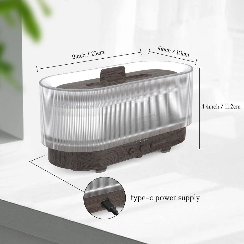 SEJOY Ultrasonic Cool Mist Humidifier & Aroma Diffuser — Portable Essential Oil Diffuser with LED Flame Lamp