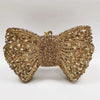 Rhinestone Evening Clutch with Bow - Multi-Color Bridal Wedding Party Handbag