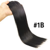 120g 8-Pack Straight Clip-In Hair Extensions 100% Remy Virgin Human Hair Natural Black Full Head