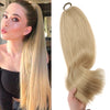 Synthetic Long Straight Ponytail Wig - Headband & Elastic Wrap, Multiple Lengths 18-32 in (45-81 cm)