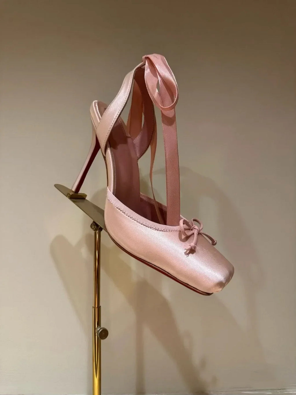 Women's Satin Square-Toe Ankle-Strap Stiletto Sandals, Party & Wedding Evening Heels