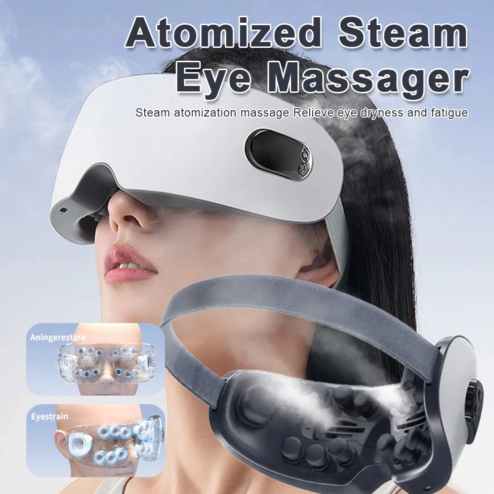 Voguish Steam Eye Massager – Warm Compress Smart Eye Spa for Eye Fatigue, Dark Circles & Better Sleep
