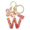 A-Z Letter Keychain – DIY Metal Initial Pendant Key Ring for Women & Men, Car & Party Gift