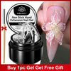 Clear Non-Sticky Hand Extension Gel 15ml (0.51 fl oz) 3D Sculpting & Carving Solid Hard Gel for Fake Nails