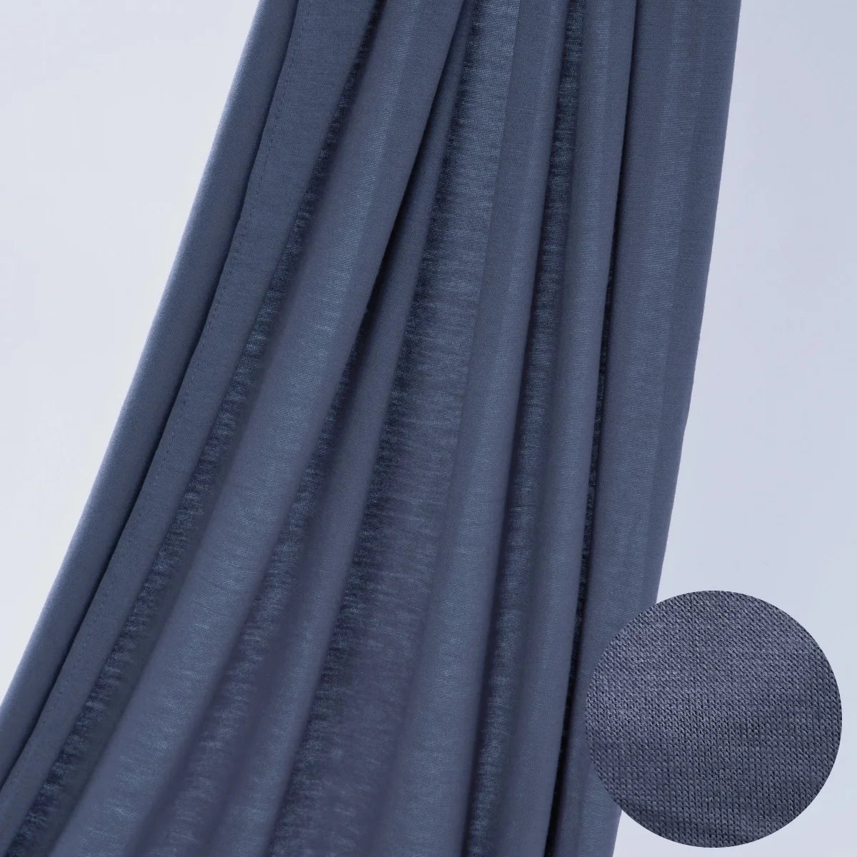 Jersey Hijab Scarf 170 x 60 cm (67 x 24 in) - Stretchy Cotton-Spandex Long Shawl | 29 Solid Colors Muslim Headscarf Turban Wrap