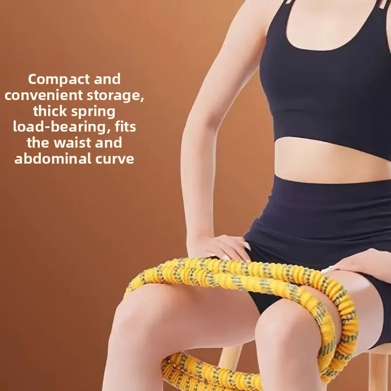 Soft Spring Hula Hoop for Weight Loss - Slimming Waist & Belly Fitness Hoop for Home Cardio