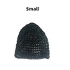 Women's Mesh Crochet Hair Net Snood Solid Color Sleeping Cap Turban - Small, Large